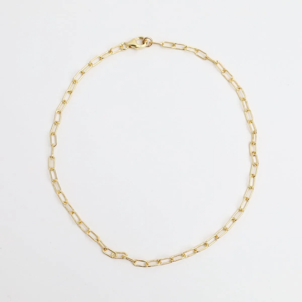 10" Gold Filled Round Drawn Cable Chain Anklet