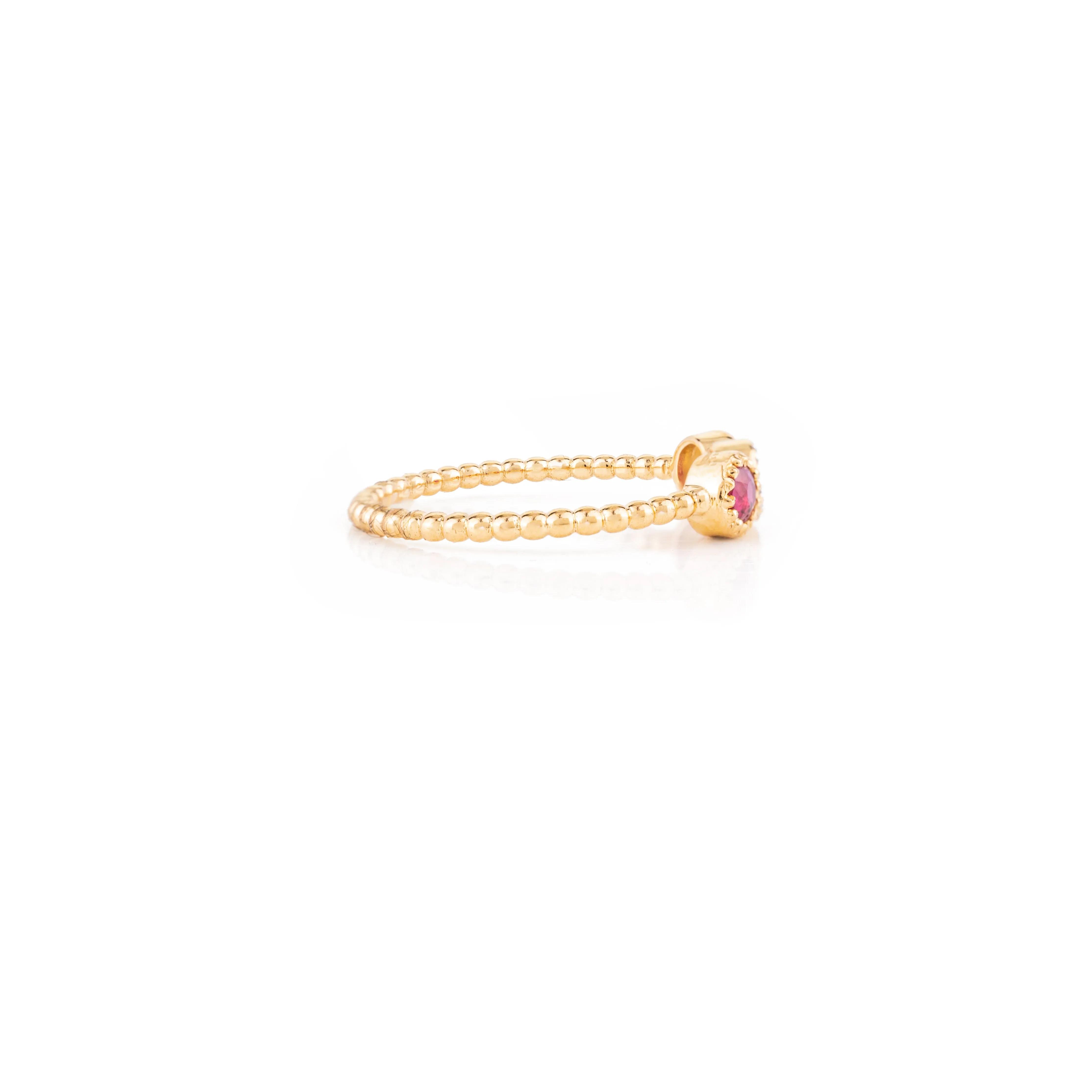 18K Gold Ruby & Diamond Statement Ring