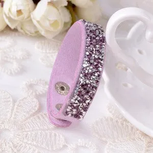 2015 Hot Selling New Fashion 6 Layer Wrap Bracelets Slake Leather Bracelets With Crystals Couple Jewelry free shipping