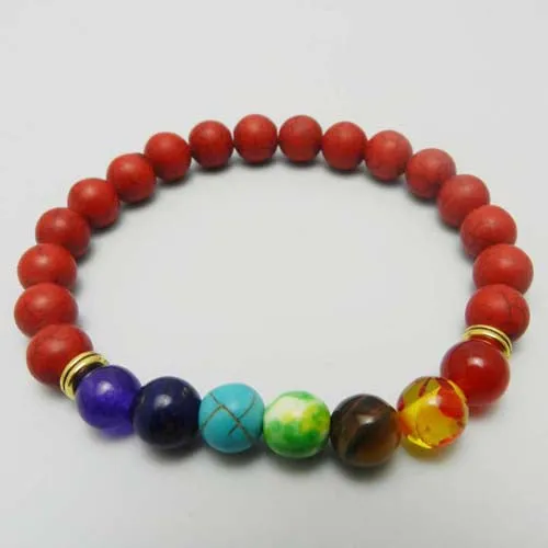 2016 New 7 Chakra Bracelet Men Black Lava Healing Balance Beads Reiki Buddha Prayer Natural Stone Yoga Bracelet For Women