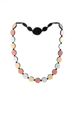 Abstraction Silver, Gold & Rose Gold Necklace