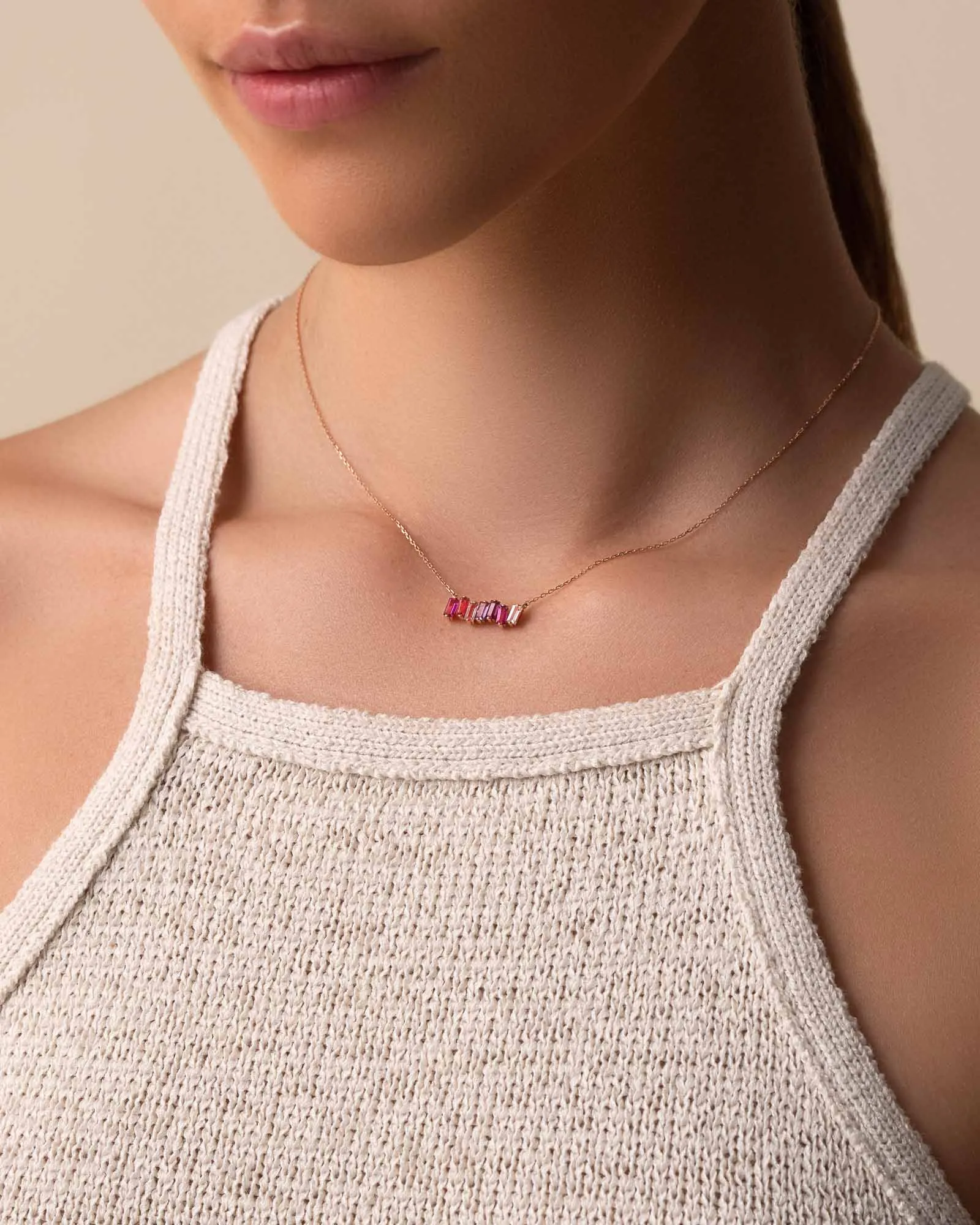 Amalfi Pink Mix Bar Pendant