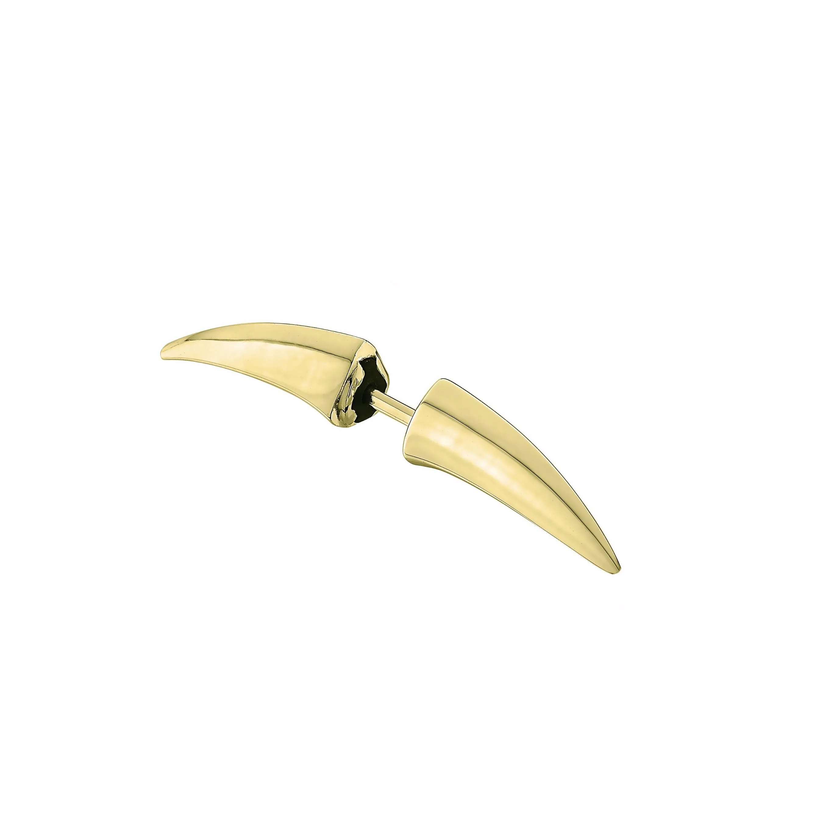 Arc Single Medium Bar Earring - Yellow Gold Vermeil