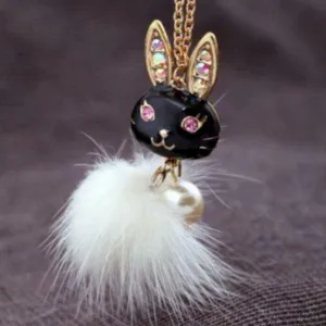 Betsey Johnson Rabbit Pendant Necklace