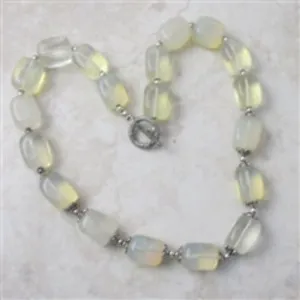 Big Bold Pineapple Quartz Bead Necklace