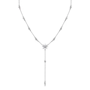 CARAT* London Sterling Silver Mimosa Drop Pendant Necklace