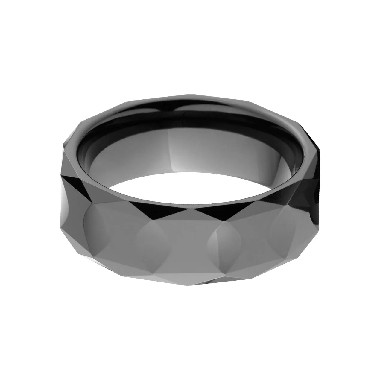 Ceramic Men's Wedding Bands - Black Ceramic Wedding Ring