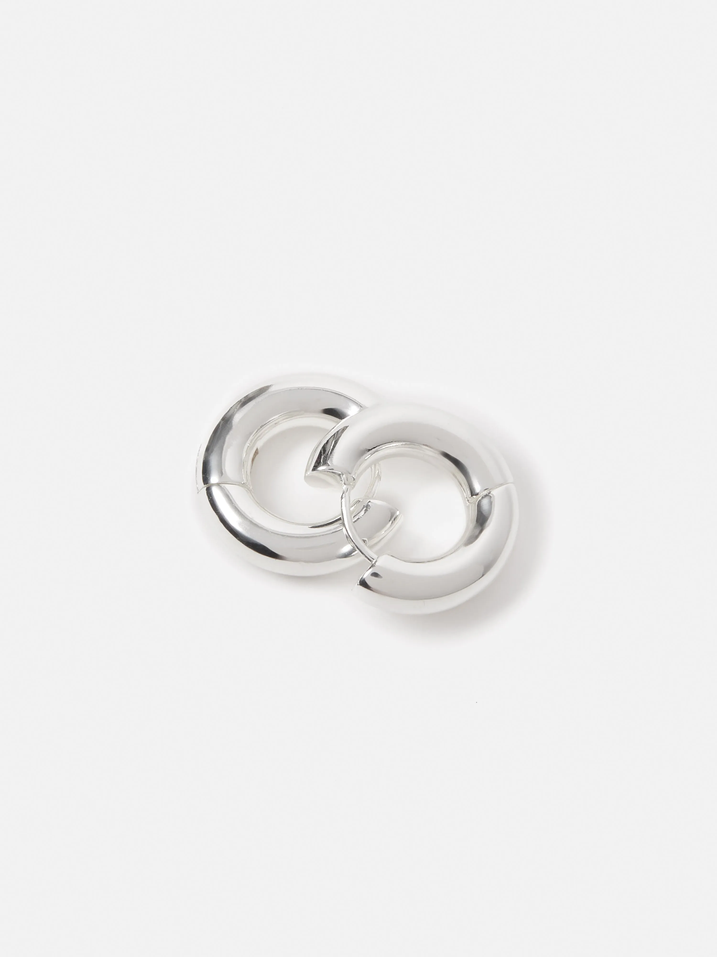 Chubby Hoop Earrings | Silver