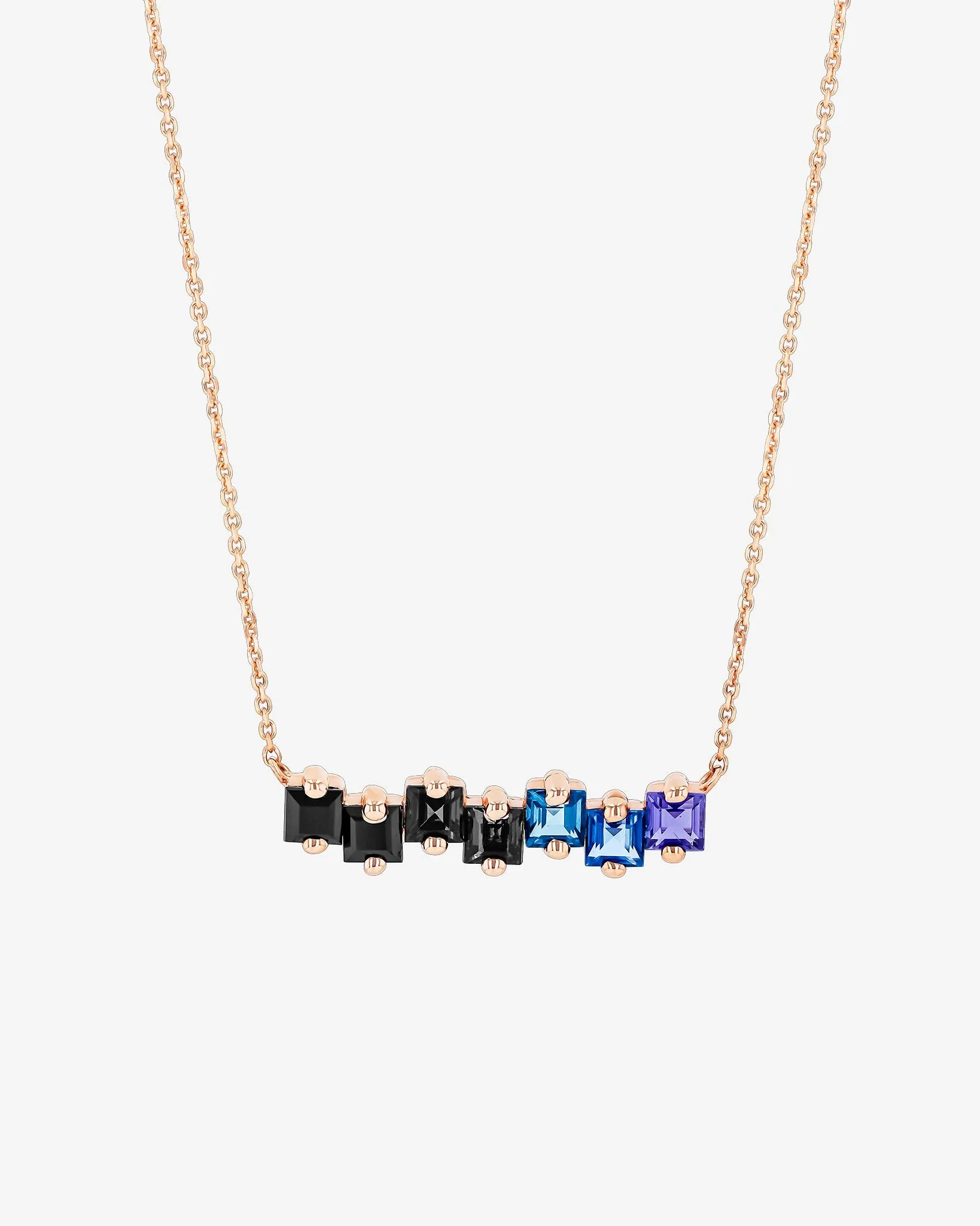 Cierra Dark Blue Ombre Bar Pendant