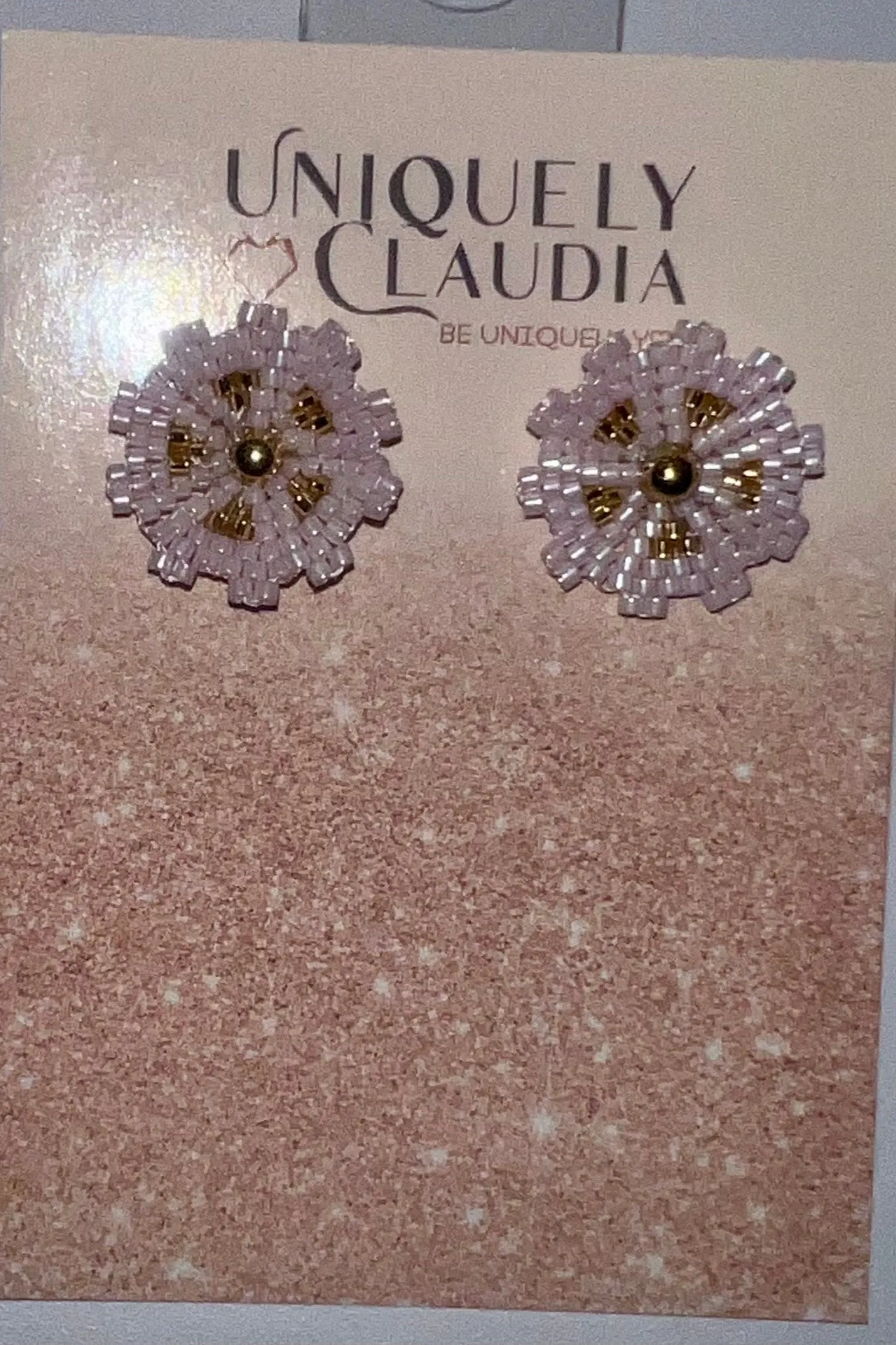 Daisy Miyuki Beads Stud Earrings