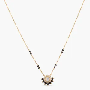 Elegant CZ Moissanite Silver Mangalsutra Necklace