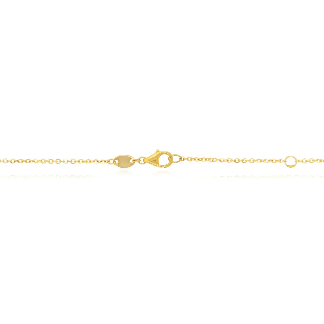 Extra Large Gold Single Clover Necklace