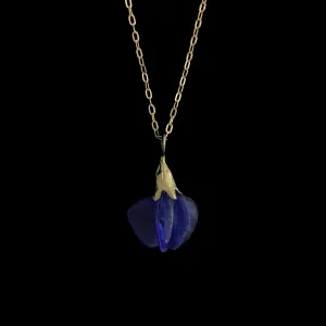 False Indigo Pendant - Glass Blossom