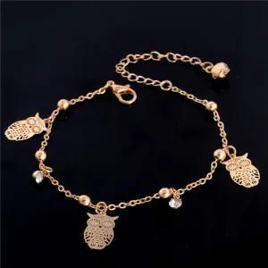 Fashion Simple Creative Owl Alloy Anklet