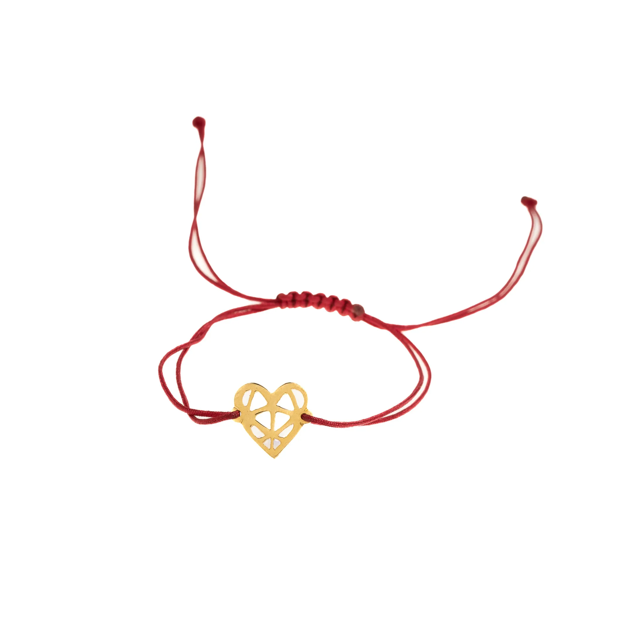 Geometric Heart Anklet