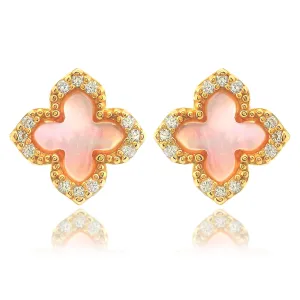 Georgini Sydney Soiree Fairwater Mother Of Pearl Studs- Gold