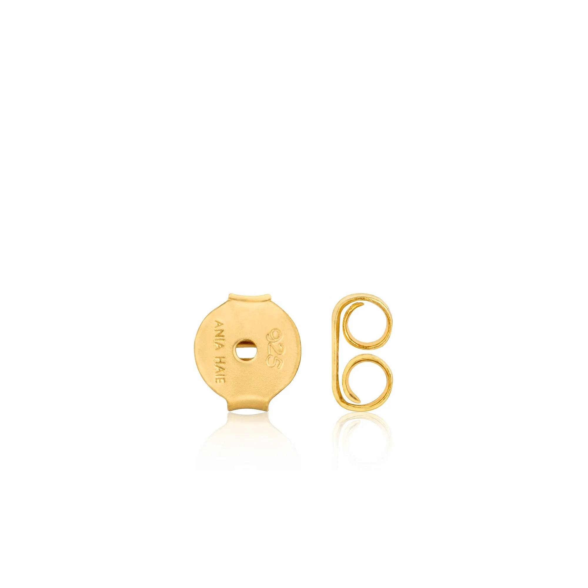 Gold Modern Chain Stud Earrings