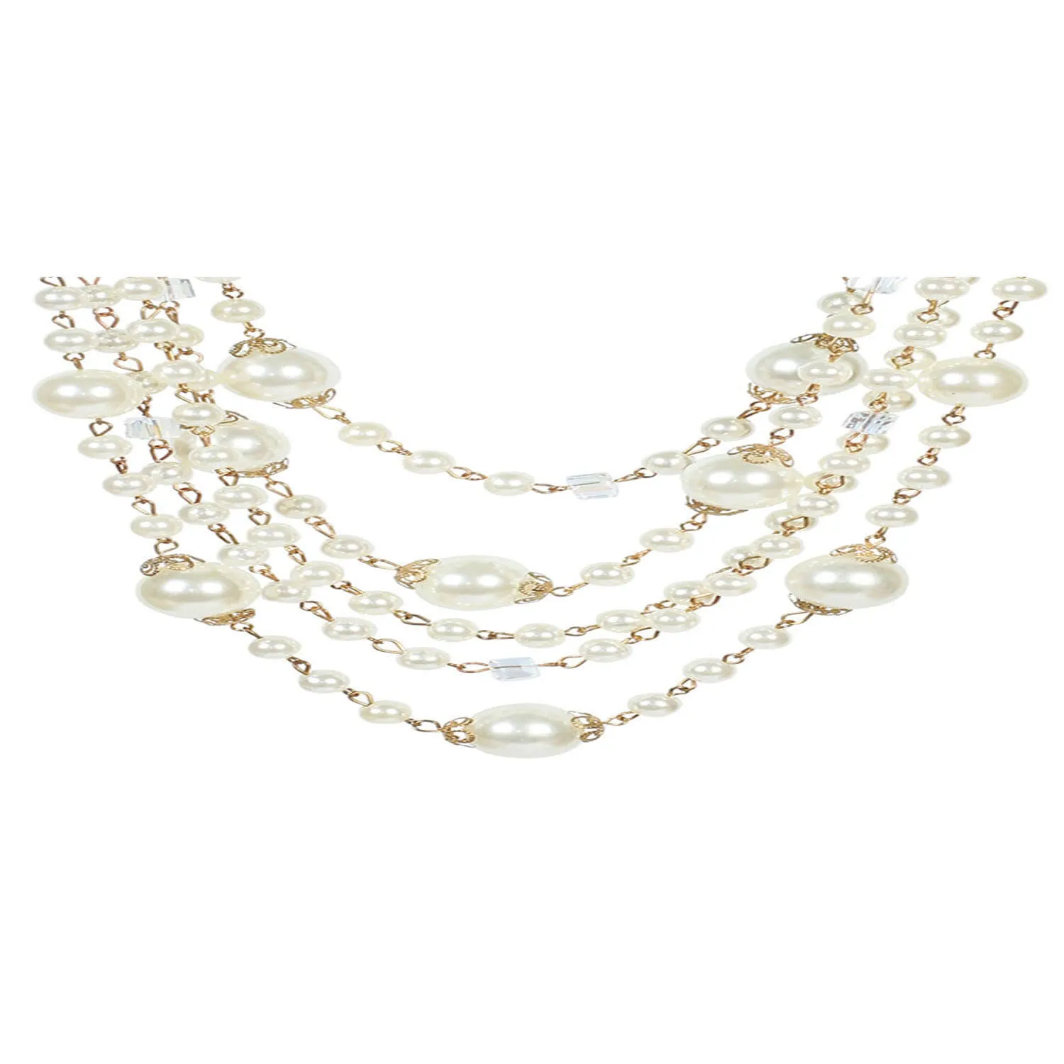 Graceful Glow Crystal Cascade Necklace