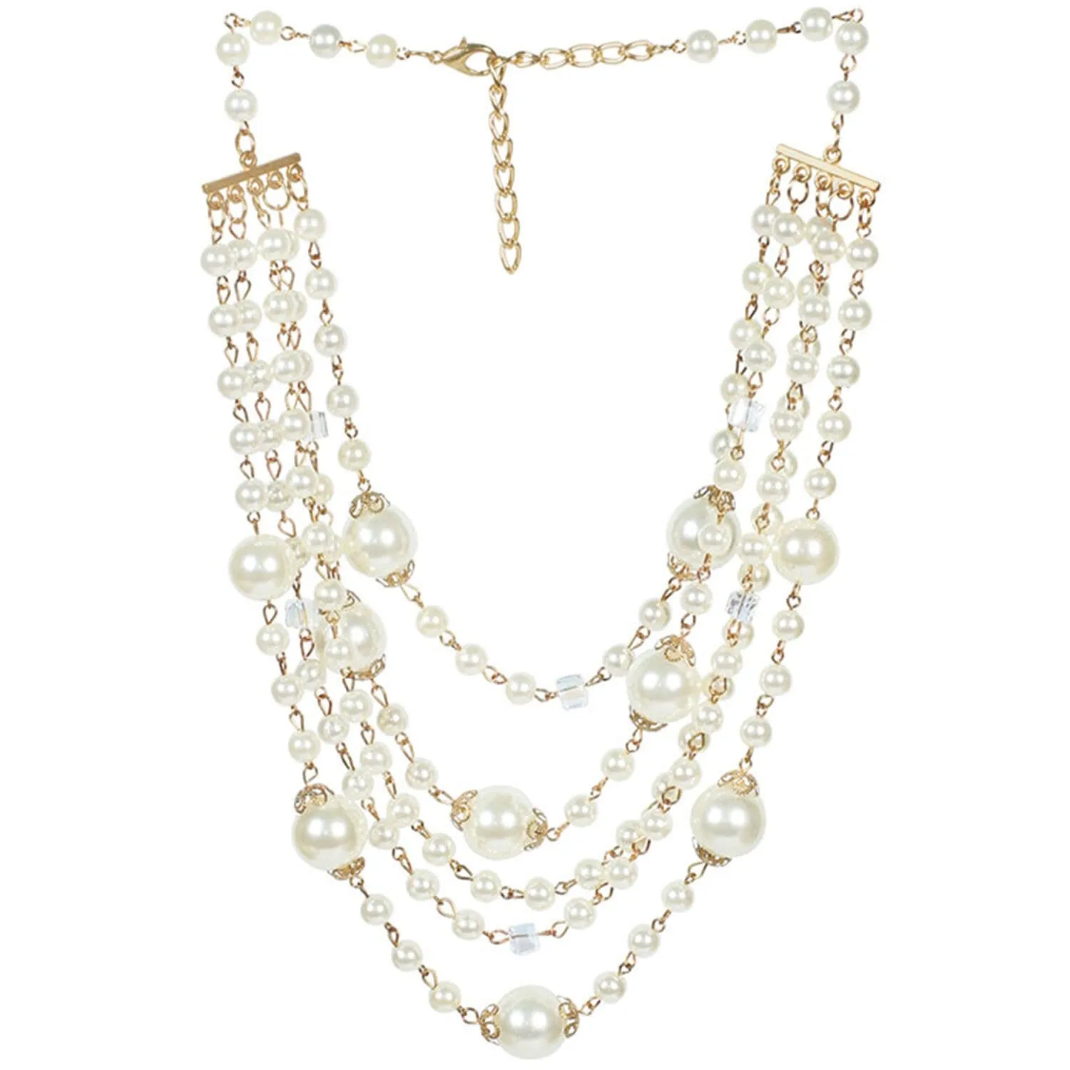 Graceful Glow Crystal Cascade Necklace