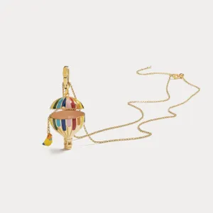 Hot Air Balloon Pendant Necklace