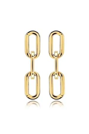 Jenna Gold Link Earrings - Final Sale