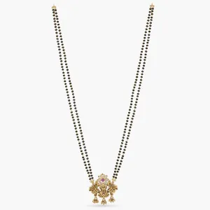 Lotus Blossom of Lakshmi Silver Mangalsutra