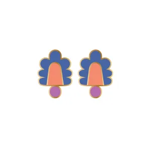 Middle Child: Hive Earrings Electric Blue