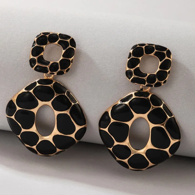 Modern Geometric Dangle Earrings