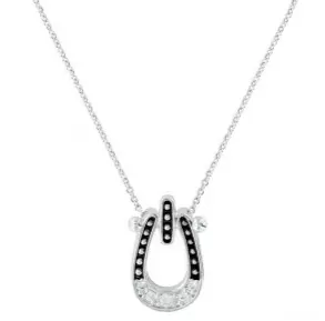 Montana Silvermiths Women's Studded Ice Horseshoe Necklace