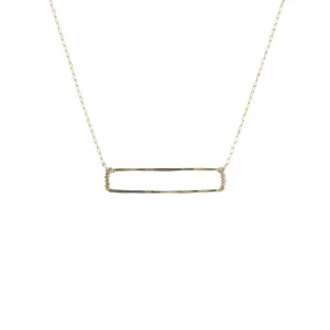 Open Rectangle Necklace