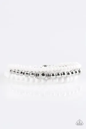 Paparazzi Bracelet ~ Midsummer Marvel - White