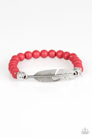 Paparazzi Bracelet ~ Take Wing - Red