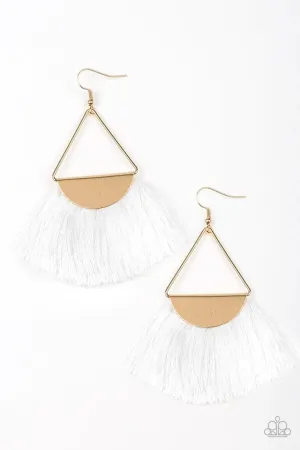 Paparazzi Earring ~ Modern Mayan - White