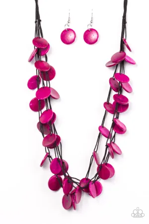 Paparazzi Necklace ~ Caribbean Catch - Pink