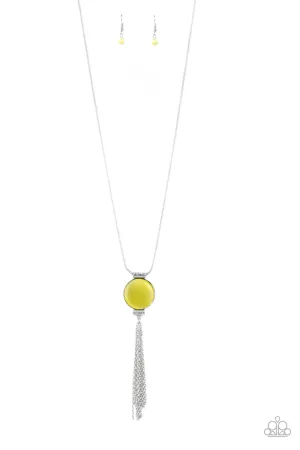 Paparazzi Necklace ~ Happy As Can BEAM - Yellow