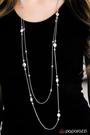 Paparazzi Necklace ~ High Tides and Good Vibes - Purple