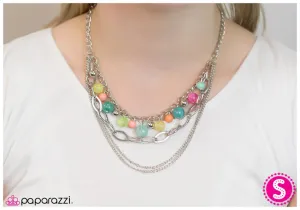 Paparazzi Necklace ~ Hopelessly Devoted To You - Multi