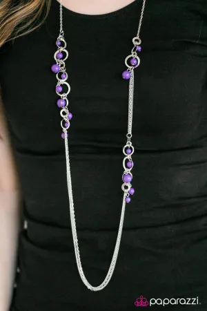 Paparazzi Necklace ~ Its Summer Somewhere - Purple