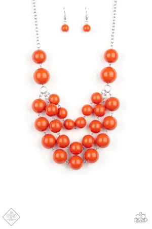 Paparazzi Necklace ~ Miss Pop-YOU-larity  - Orange