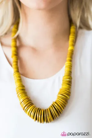 Paparazzi Necklace ~ SHORE Thing - Yellow