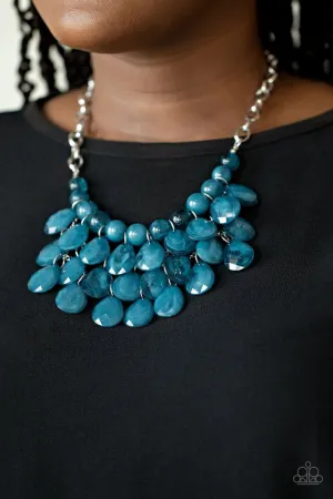 Paparazzi Necklace ~ Sorry To Burst Your Bubble - Blue