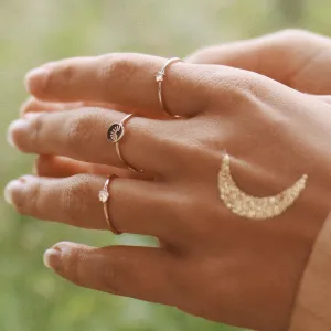 Rising Sun Dainty Gold Ring