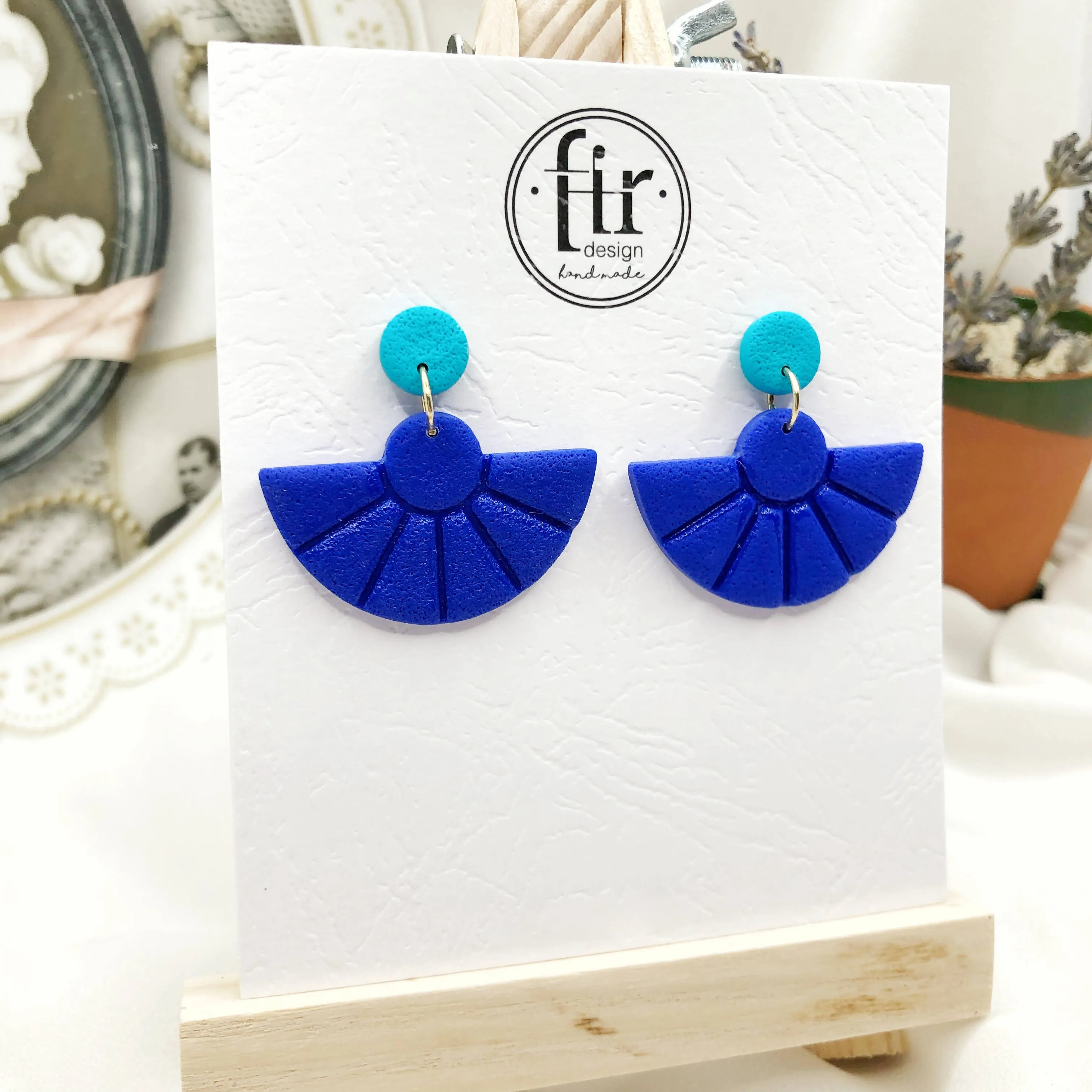 Sea Breeze Handmade Polymer Clay Earrings - Nickel Free Earrings