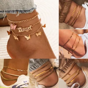 Simple And Sweet Butterfly Anklet Women