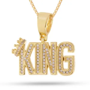 Snoop Dogg x King Ice - Sterling Silver Mini Crowned King Necklace