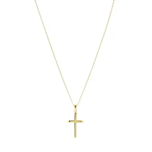 Soleil Collection Cross Pendant | 9K Solid Yellow Gold