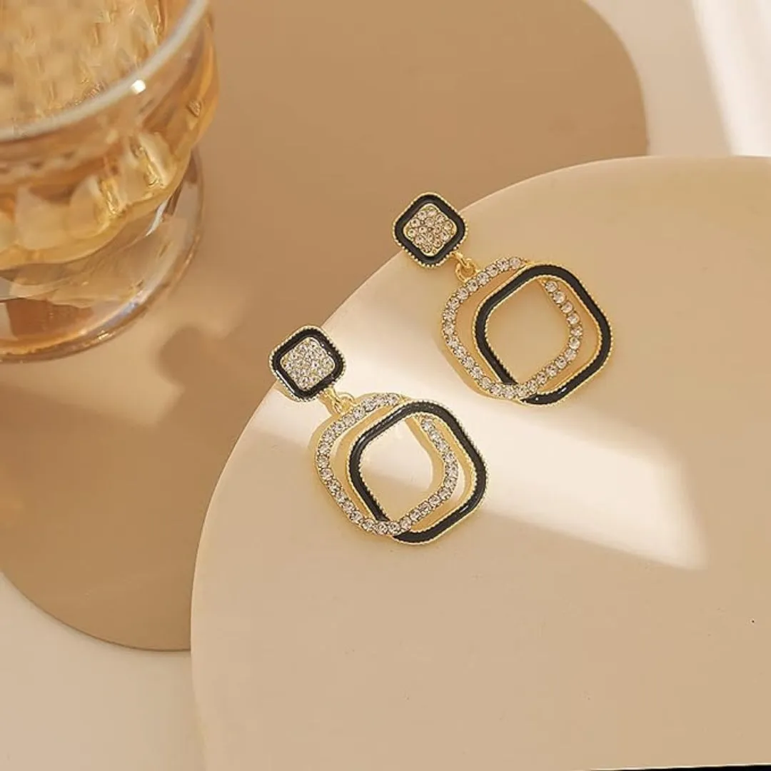 Square Rhinestone  earrings