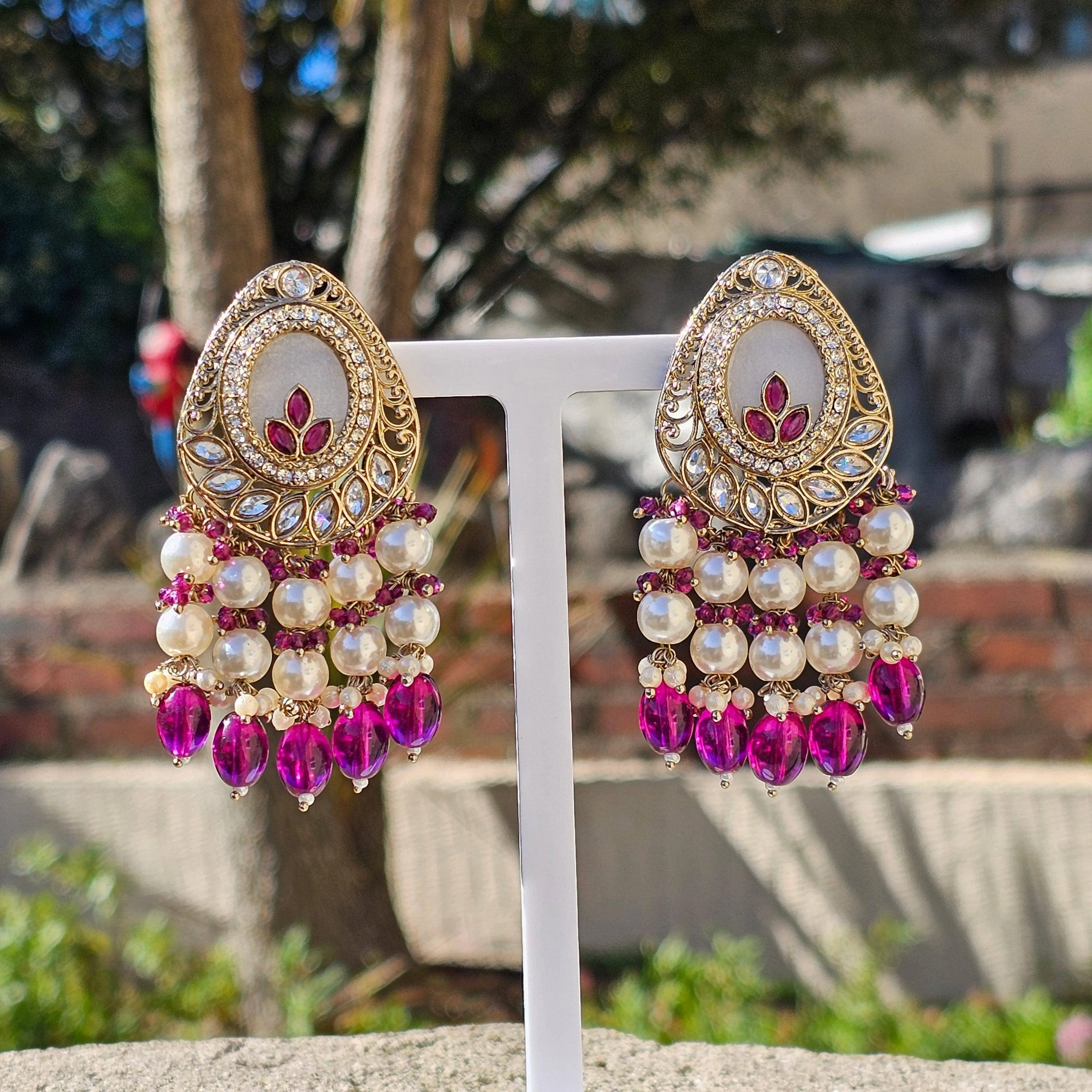 Tamanna Bridal Pearl Earrings | Pearl Drop Earrings