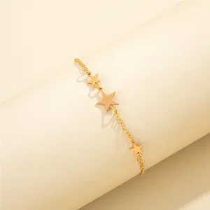 Temperament Simple Style Fashion Five-pointed Star Anklet